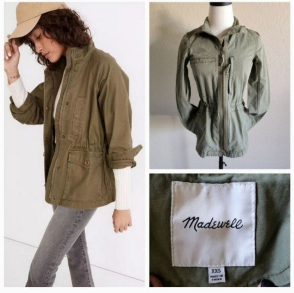 Madewell Northover Utility Jacket Desert Olive Size XXS